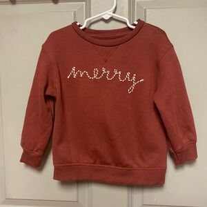 Little Co “Merry” Crewneck Sweatshirt - Size 2T